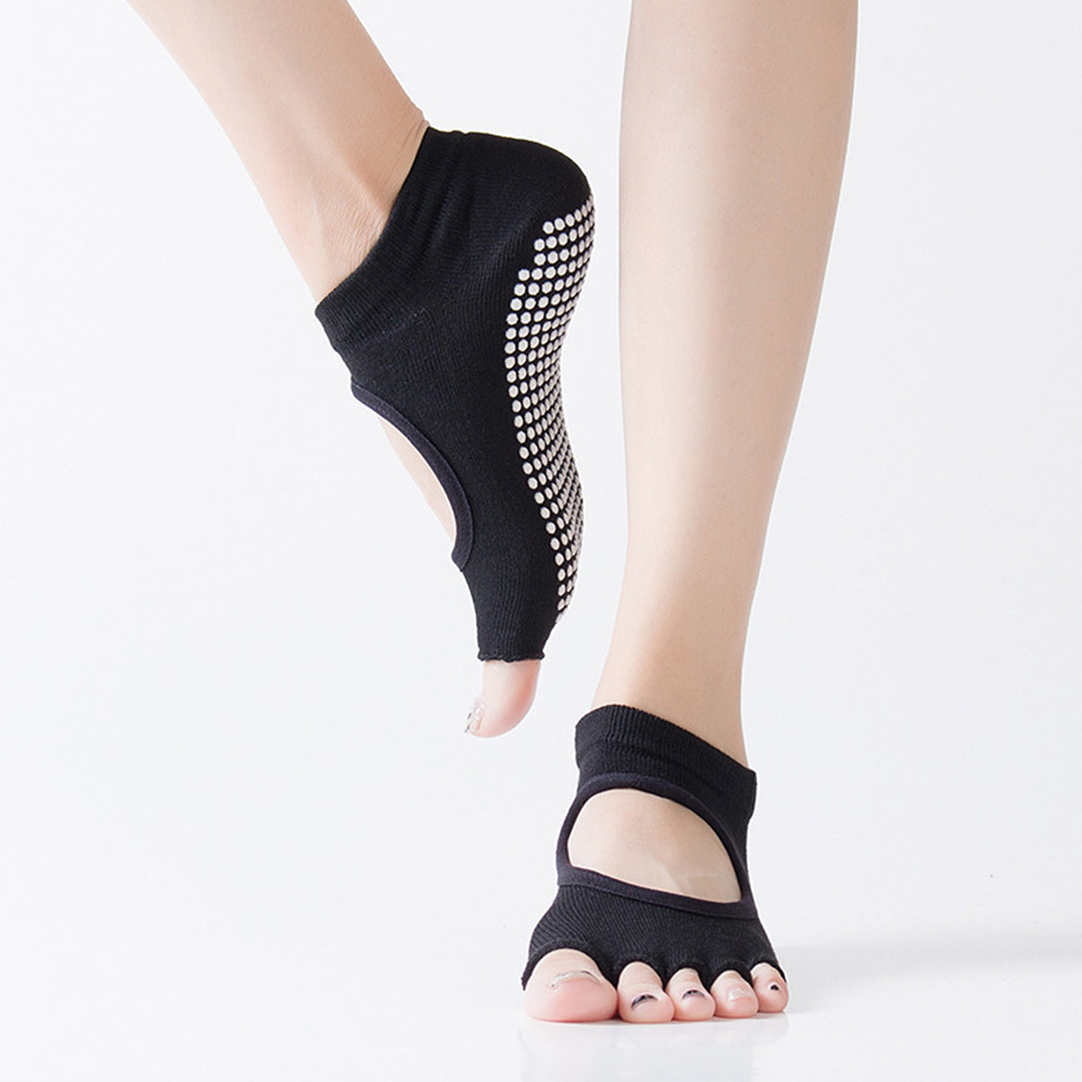 1 пара носков для йоги с пятью – обзор и цена Pilates Yoga Grip Socks