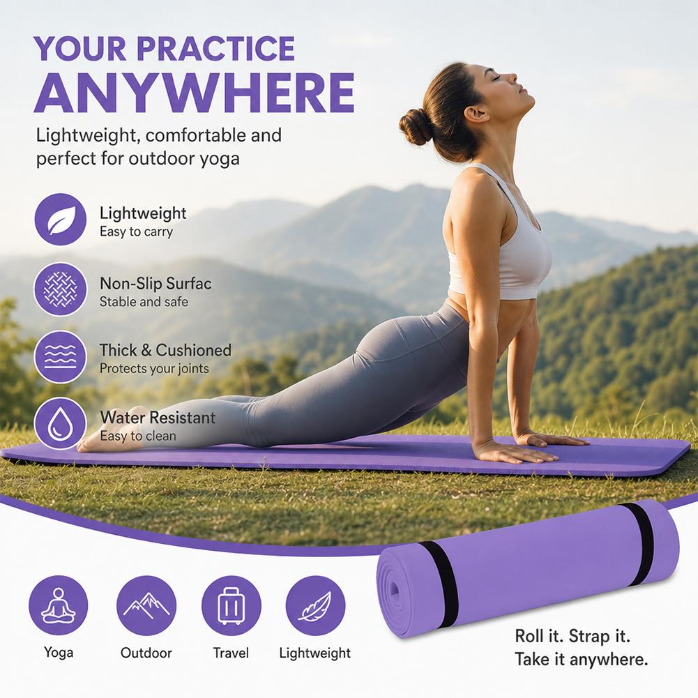 6-миллиметровый коврик для йог – обзор и цена Pilates Yoga Mat Thickness